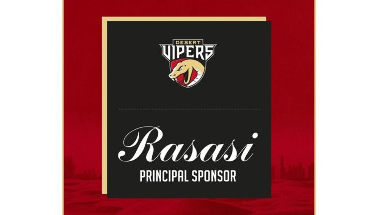 Desert Vipers announce iconic regional perfume brand Rasasi as Principal Sponsor