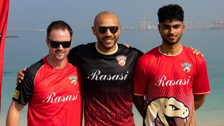 The Desert Vipers reveal their jersey and match kit for the inaugural DP World ILT20